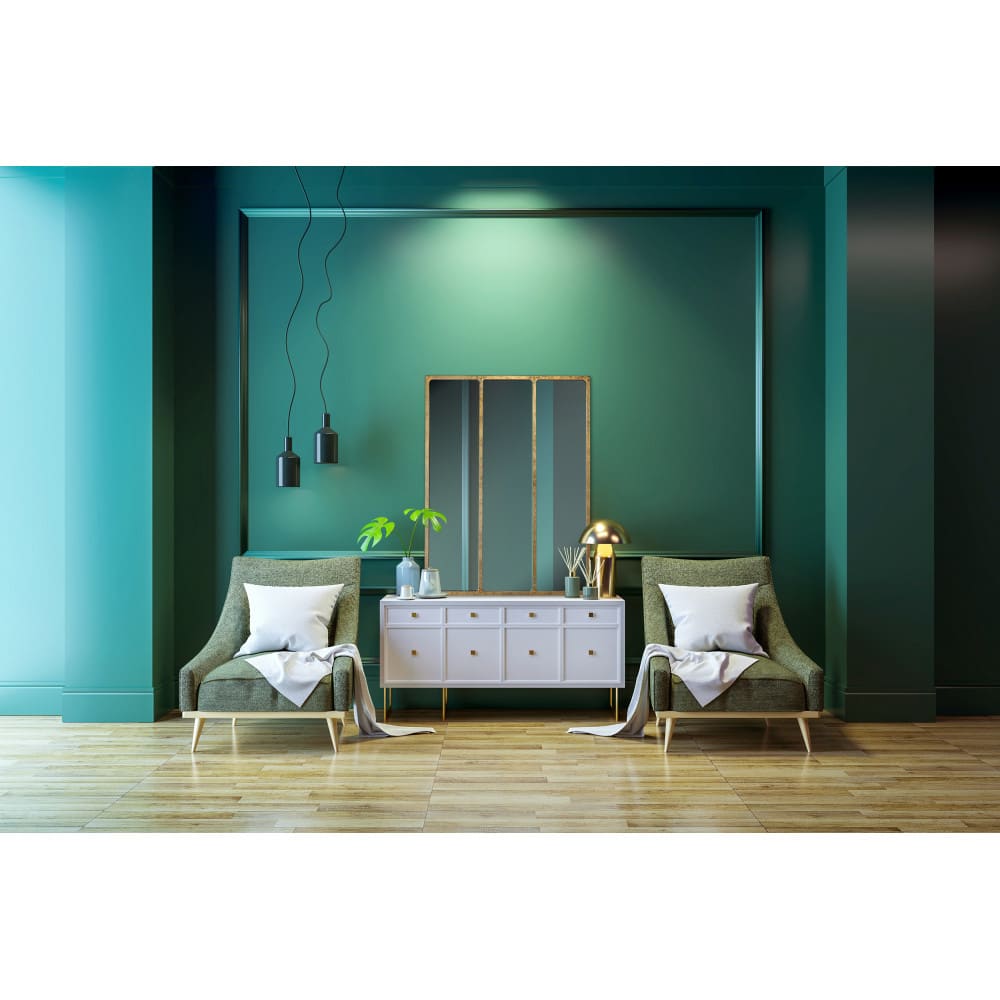 Miroir verrière style industriel 90x120 - Doré