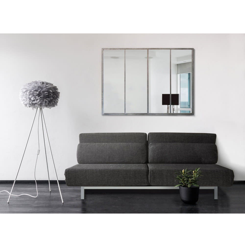 Miroir atelier verrière 90x120 - Argent