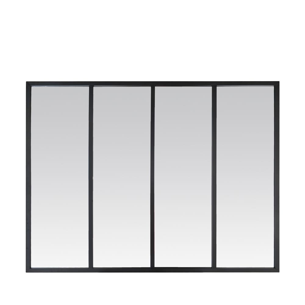 Miroir atelier verrière 90x120 - Noir