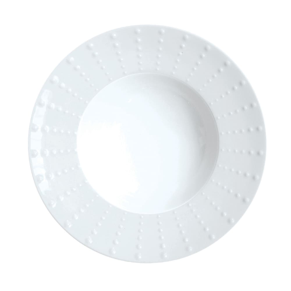 Piatto fondo (x6) in porcellana di limoges bianco - Medard de