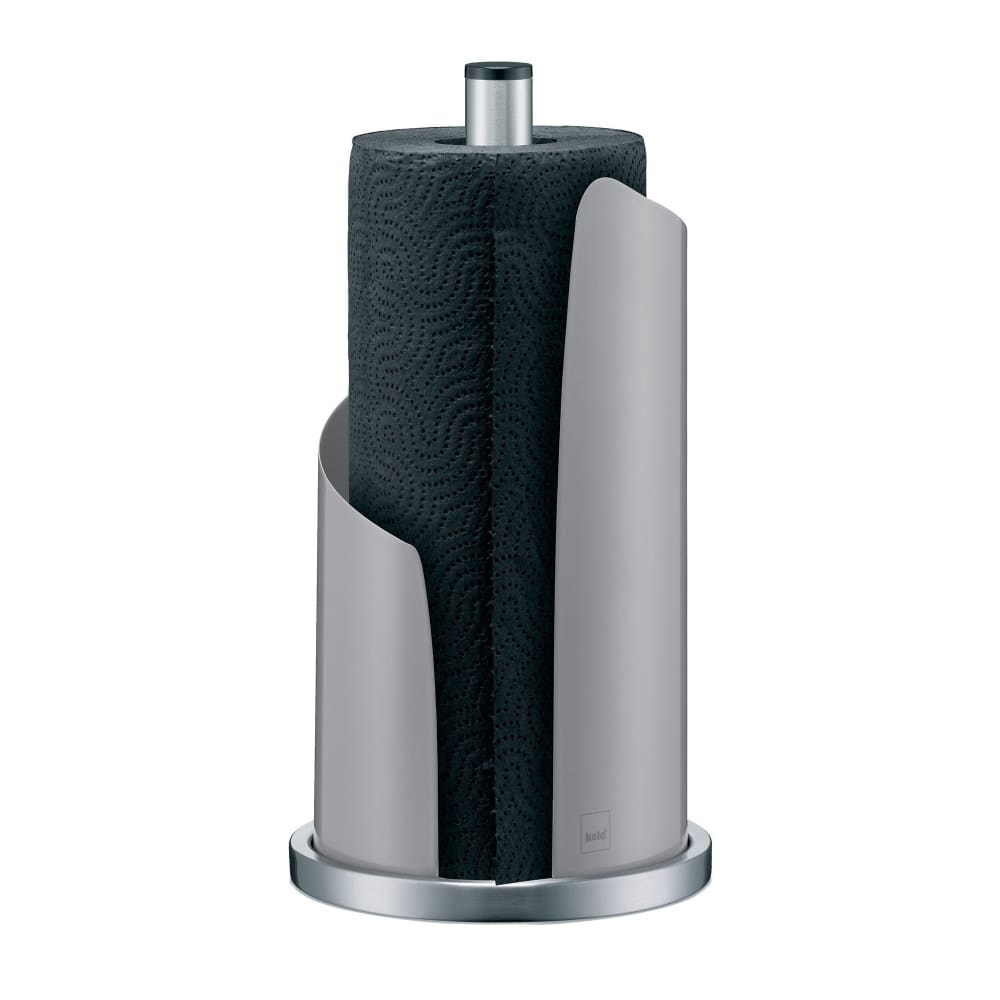 Dérouleur essuie-tout à poser chrome et gris H33cm - Maisons du Monde