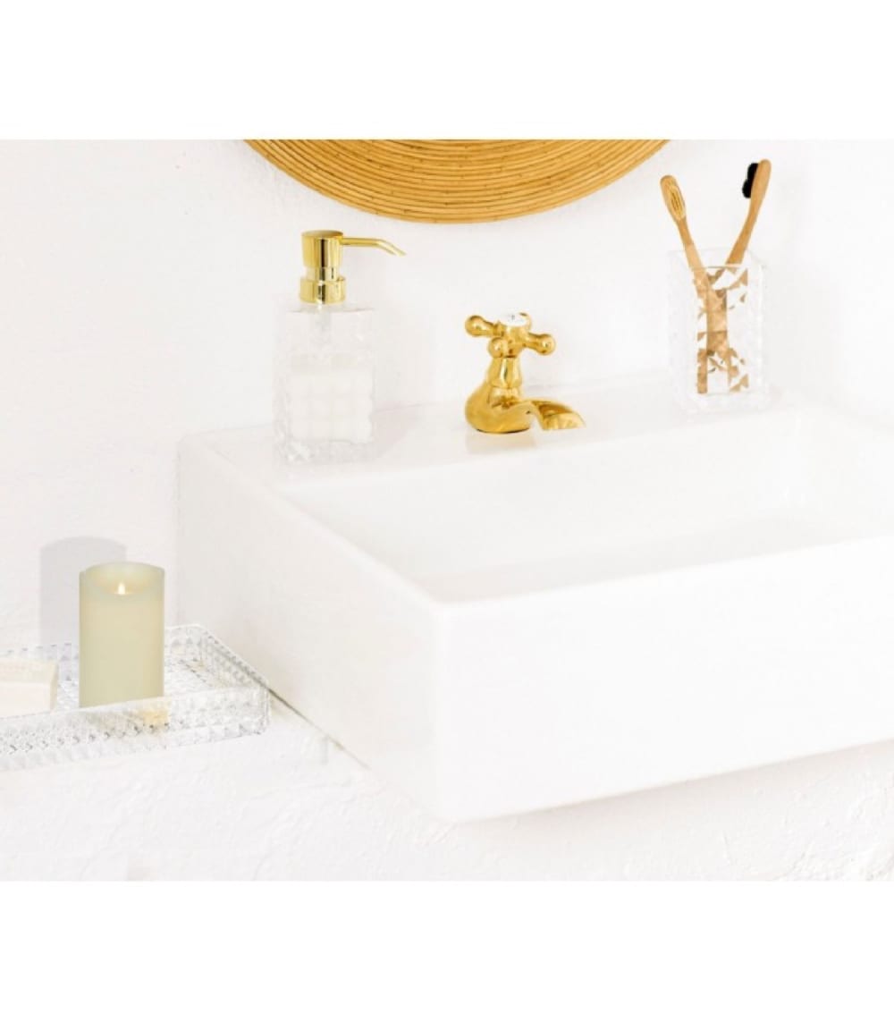 Plateau de présentation salle de bain en verre taillé - Maisons du Monde