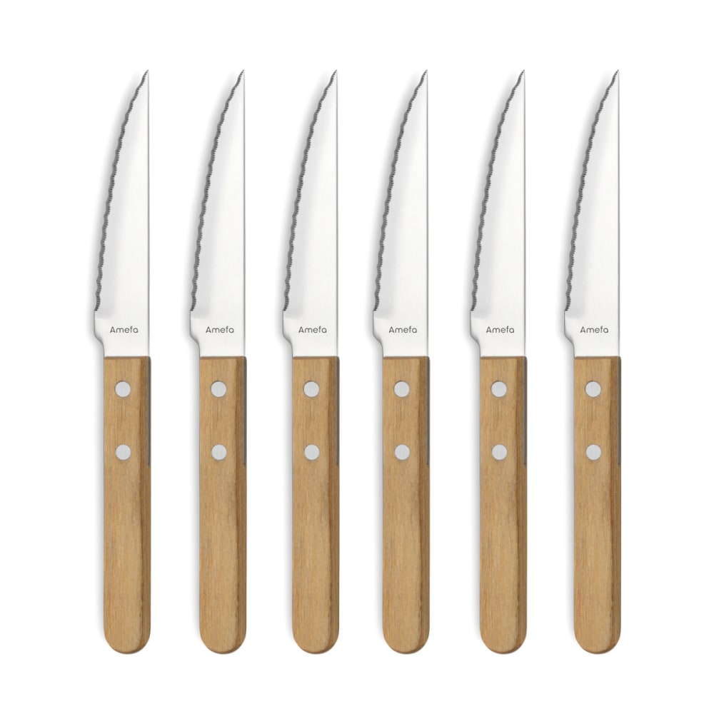 6 couteaux steak