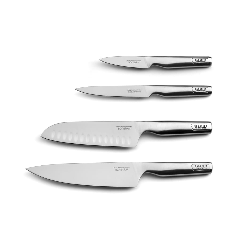 Juego de 4 cuchillos de cocina acero - Maisons du Monde