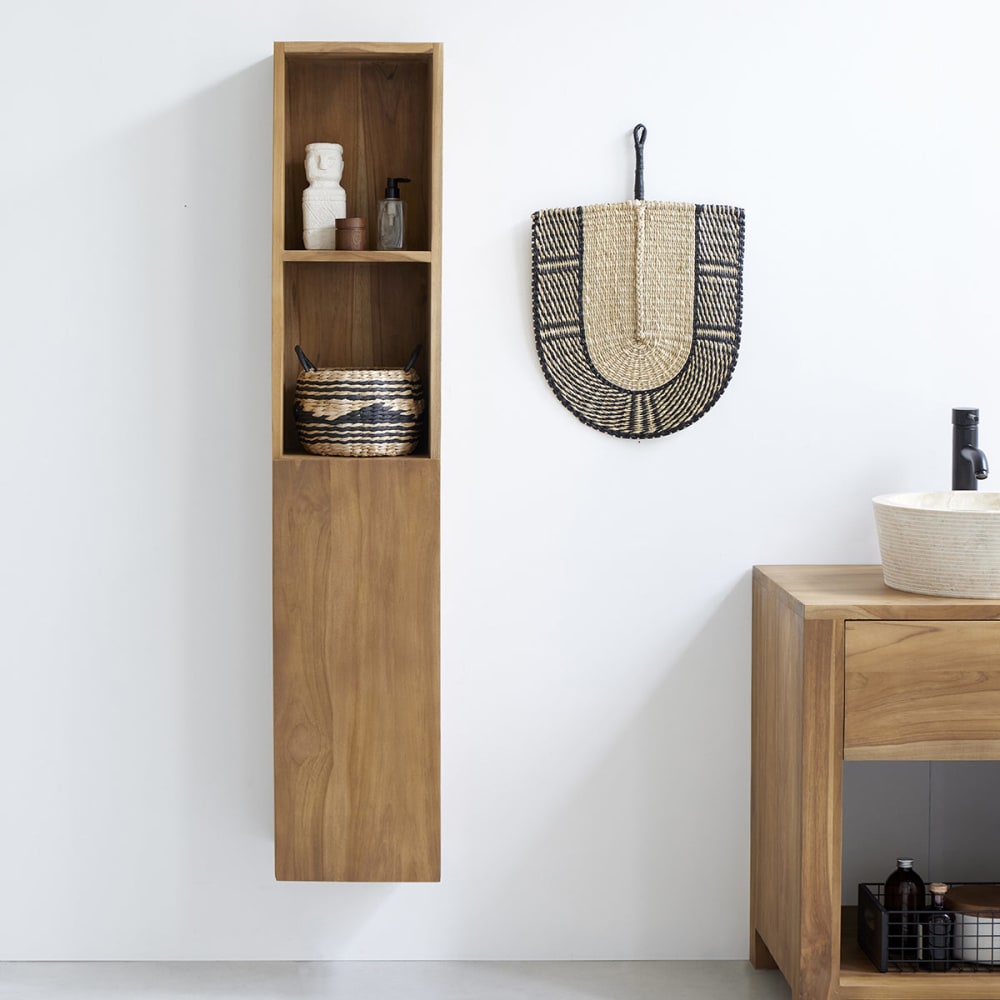 Cassettiera In Teak Massello 95 Cm-image