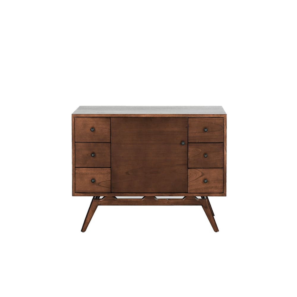 Waschtischunterschrank aus massivem Mindy 100 cm - Maisons Du