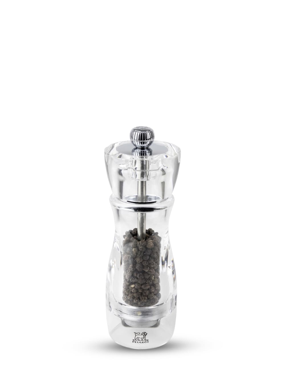Moulin à poivre manuel transparent H16cm Moulin à poivre manuel transparent H16cm