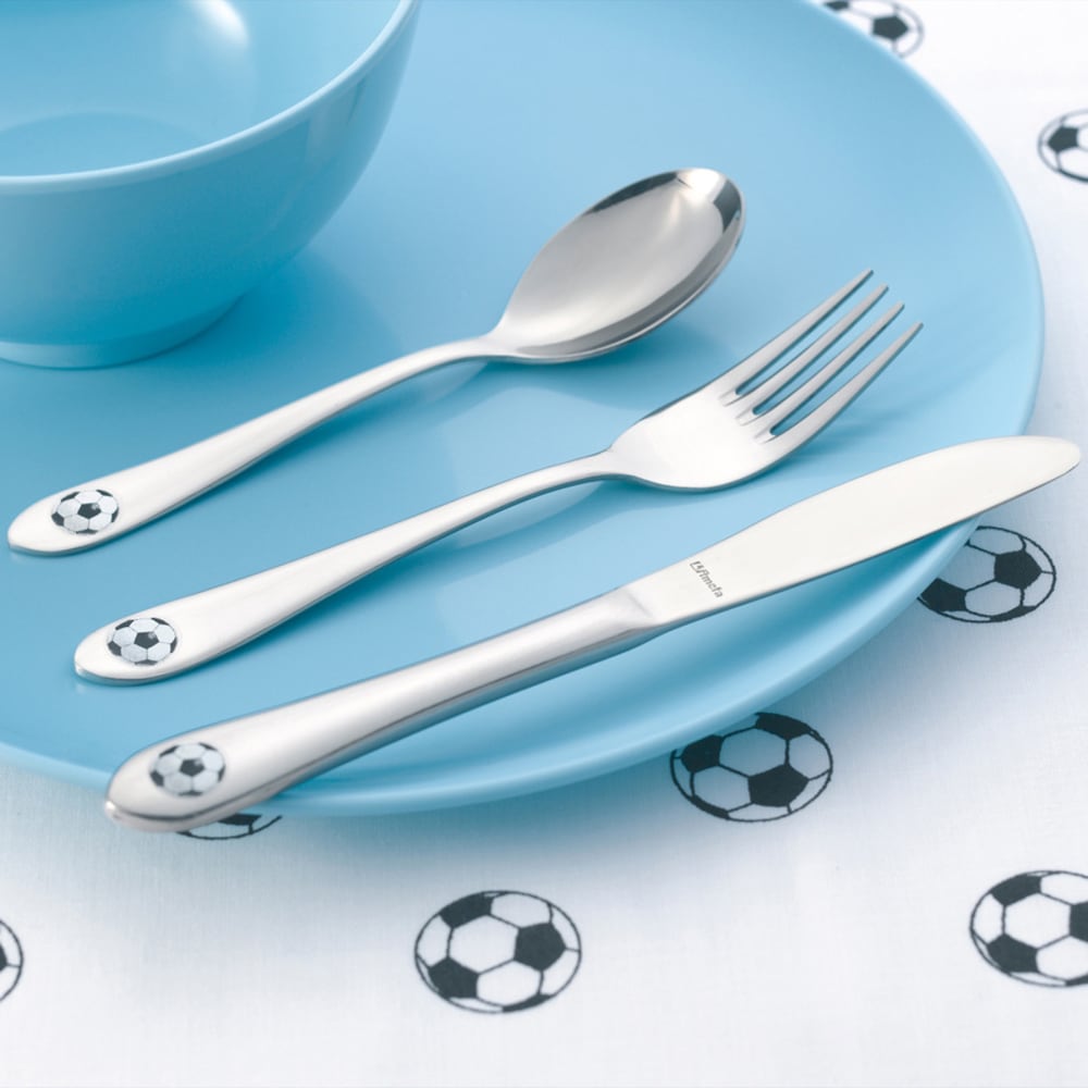 Set di 3 posate per bambini in - Argentato - Acciaio