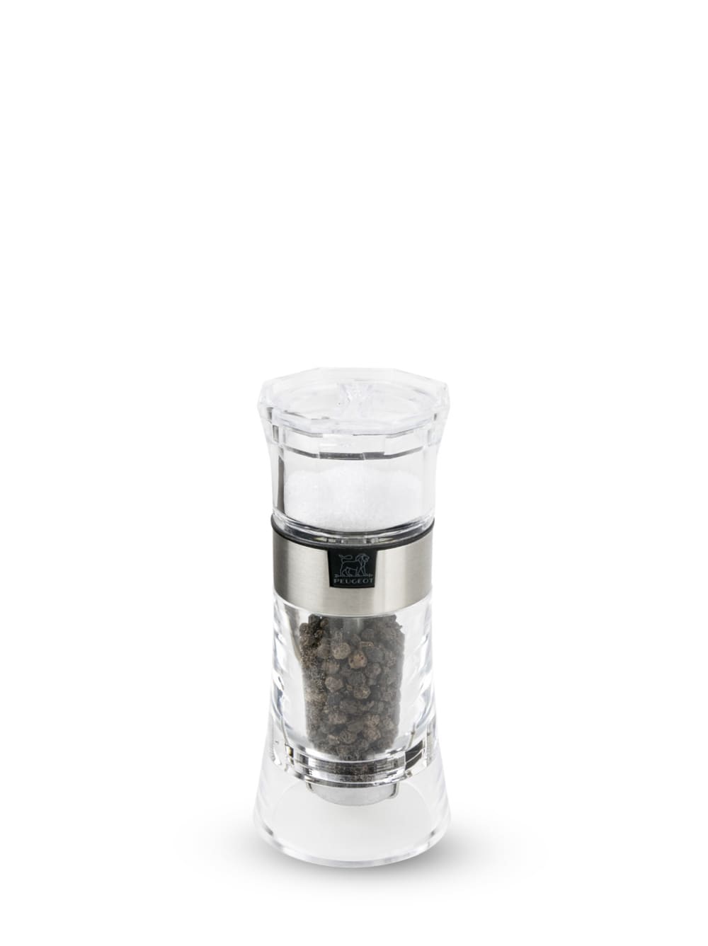 Combi moulin à poivre et salière manuel en acryl H13cm - Maisons du Monde