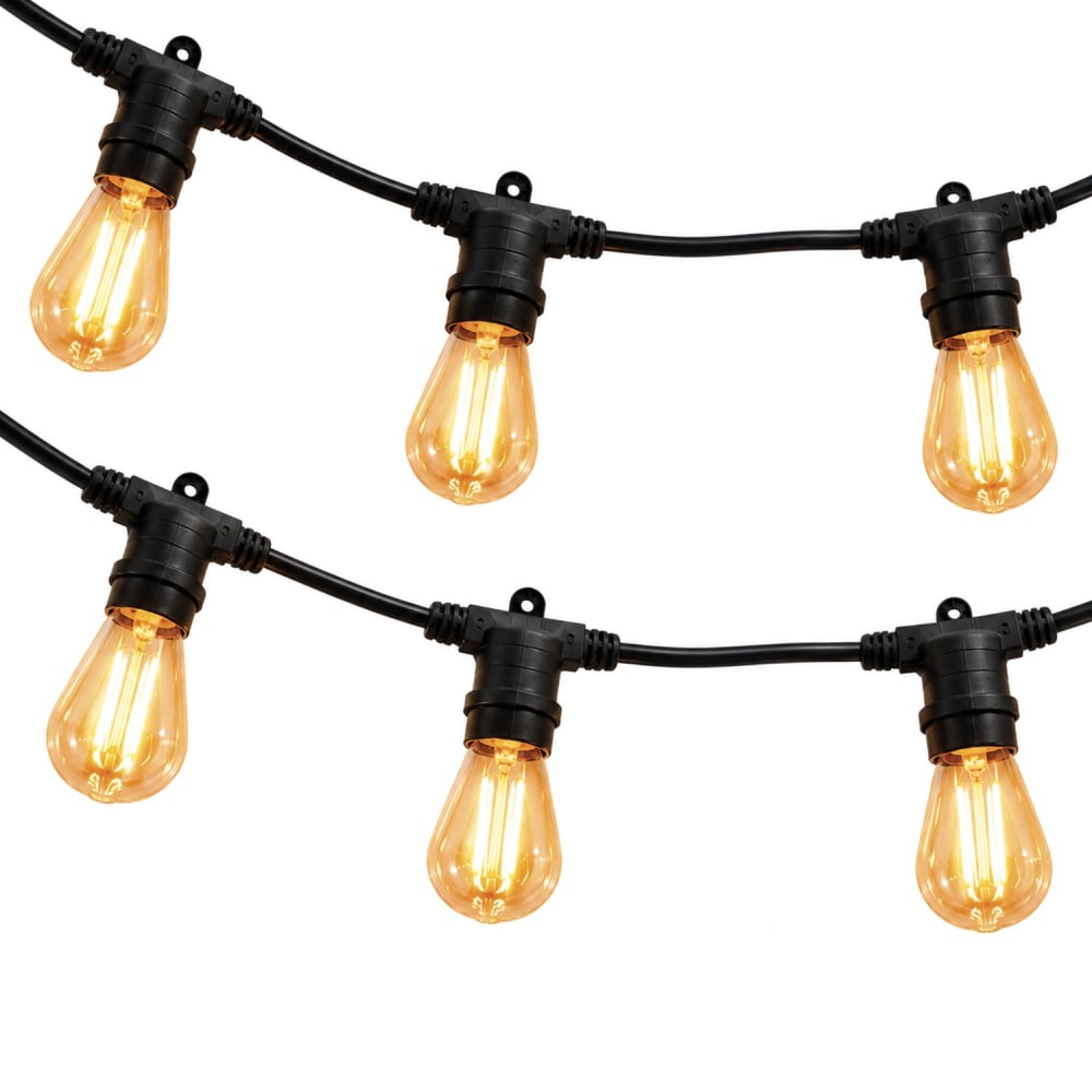 Guirlande connectable e27 pvc noir 5m - Maisons du Monde