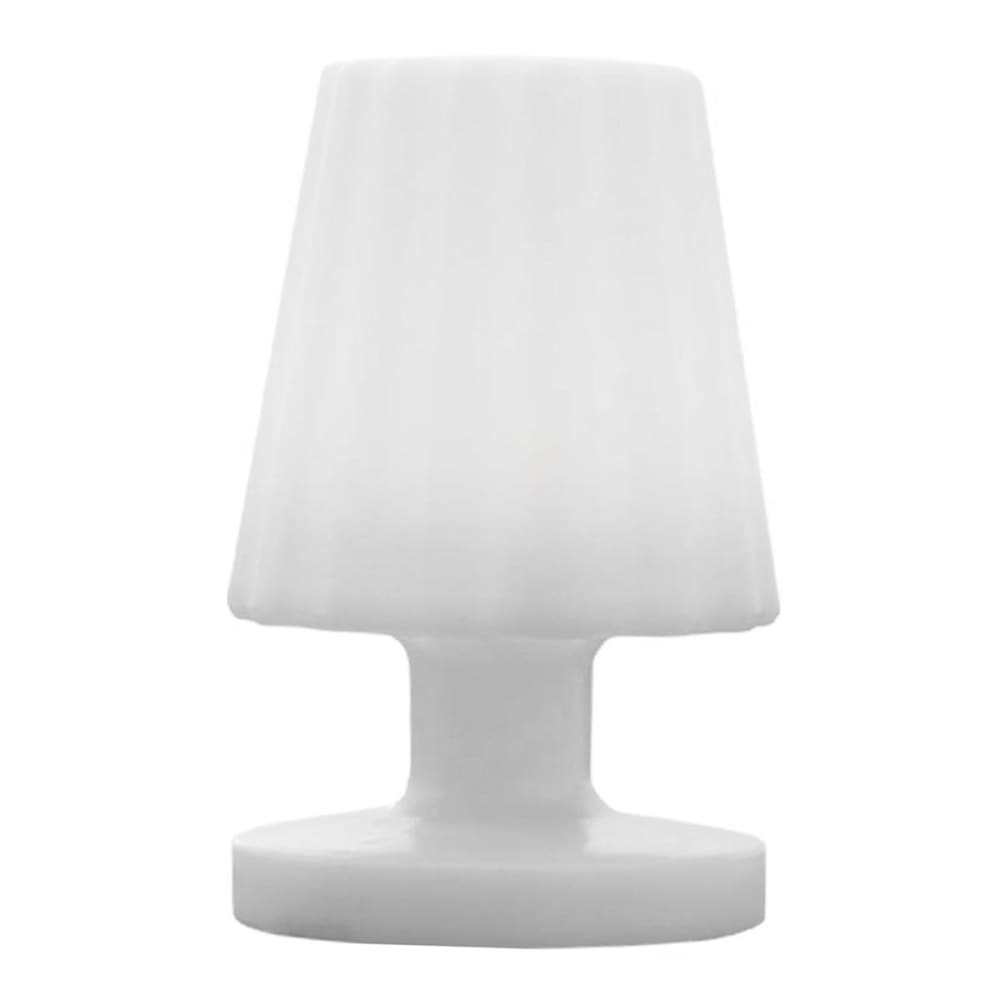 Lampe de table sans fil Polyéthylène Blanc h22cm