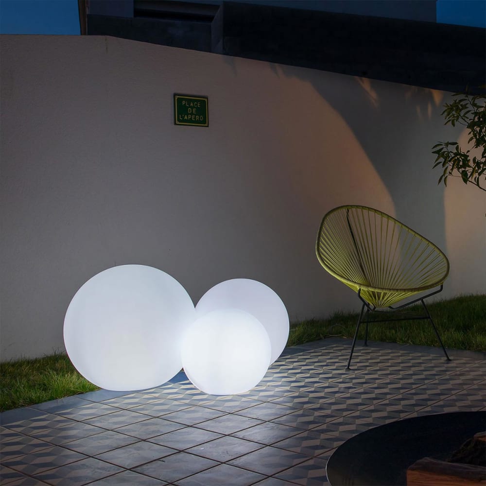 Sector de bola de luz blanco d60cm