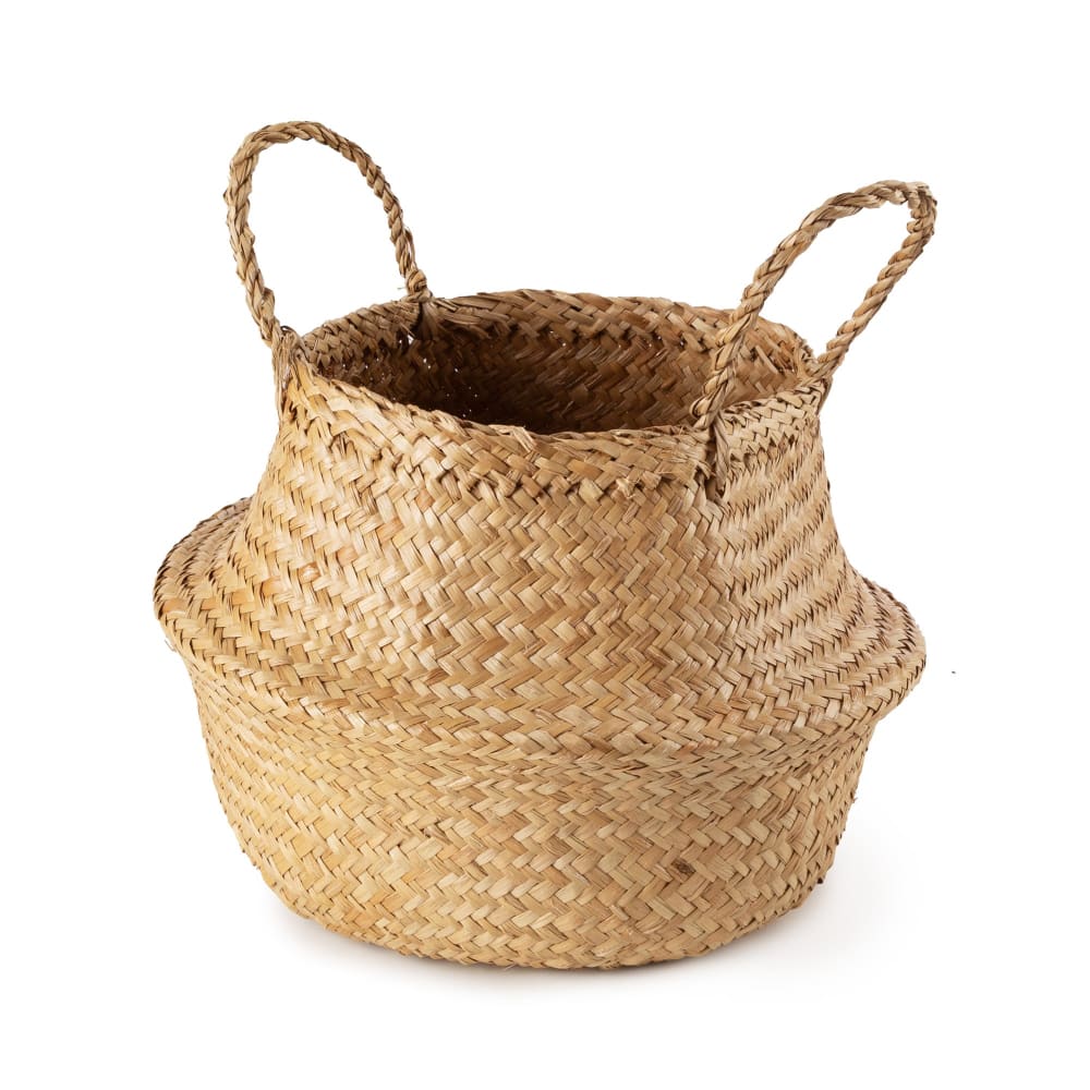 Panier en jonc de mer naturel H26cm Panier en jonc de mer naturel H26cm