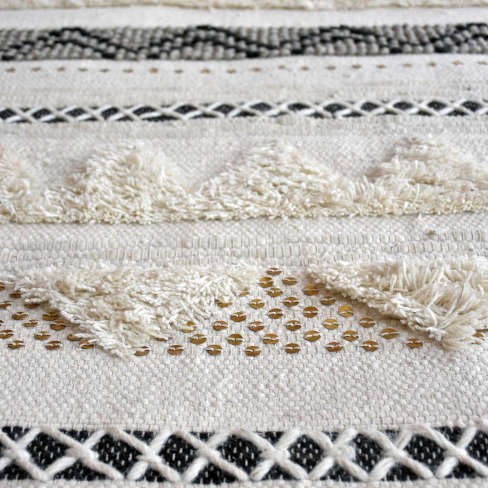 Tapis en laine ivoire 160 x 230 cm — vue 4