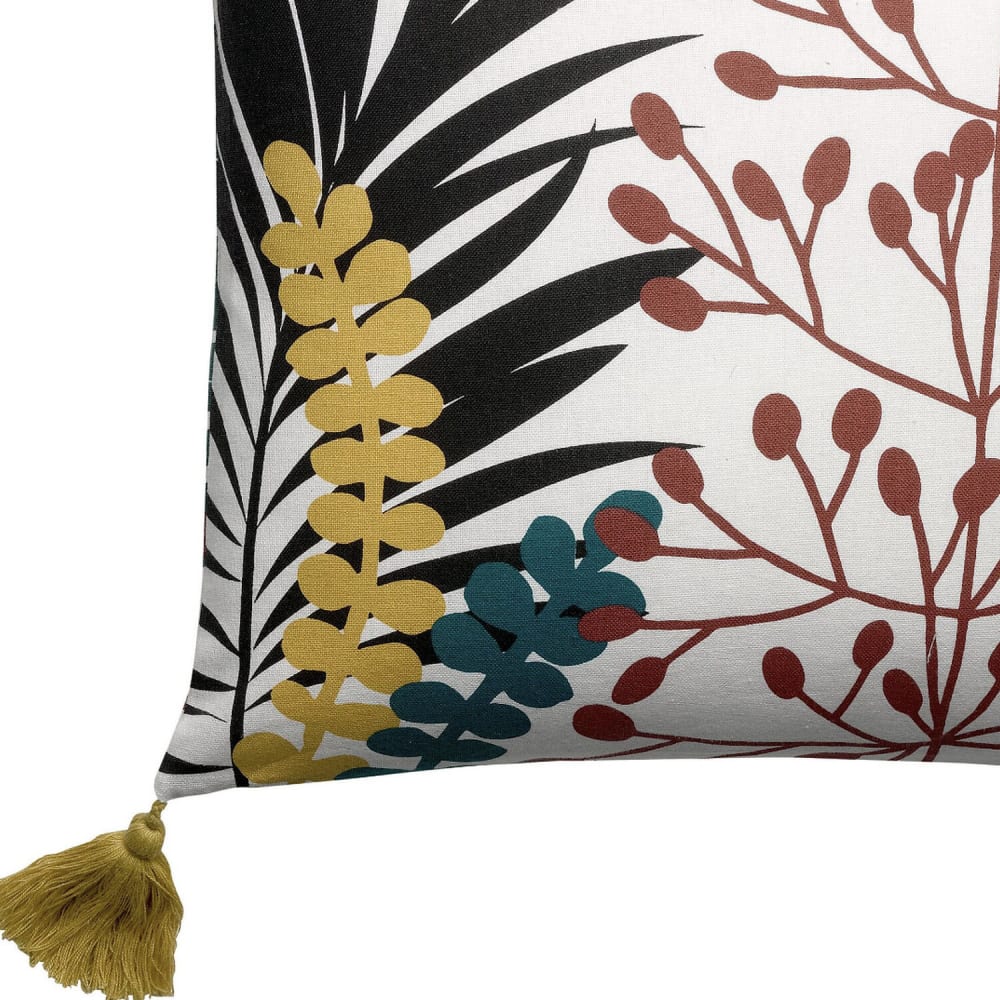 Coussin polochon en polyester grenat diamètre 20 — vue 4
