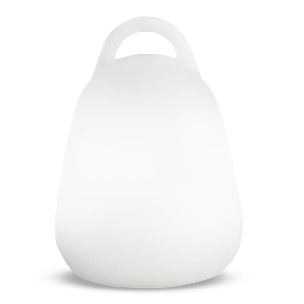 Baladeuse lanterne sans fil polyéthylène blanc h24cm