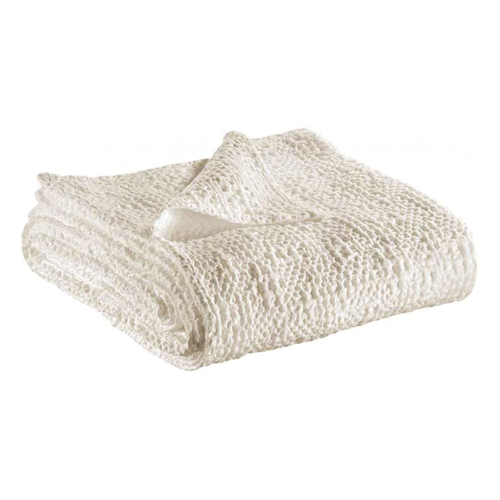 Jete  en coton craie 180 x 260 cm