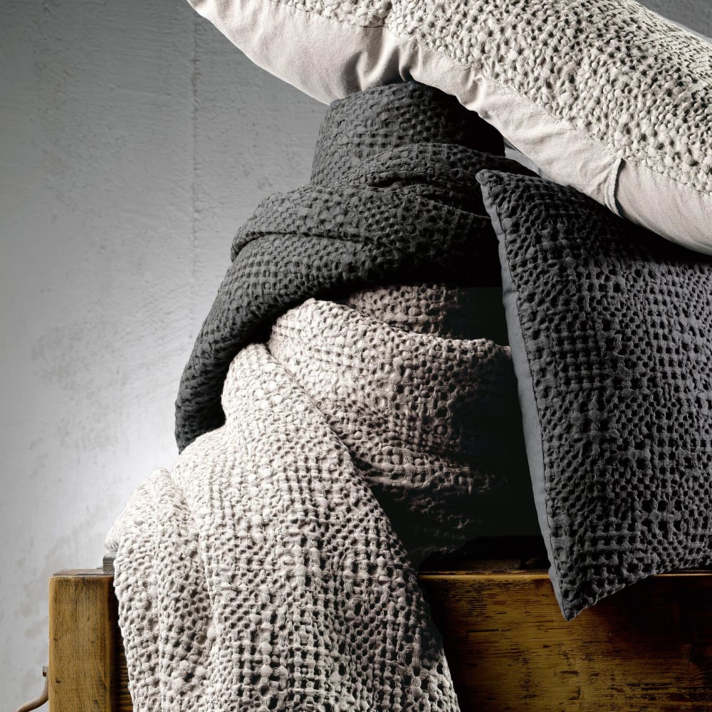 Jete  en coton lin 240 x 260 cm - Maisons du Monde