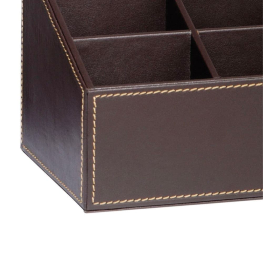 Porte télécommandes en similicuir marron - Maisons du Monde