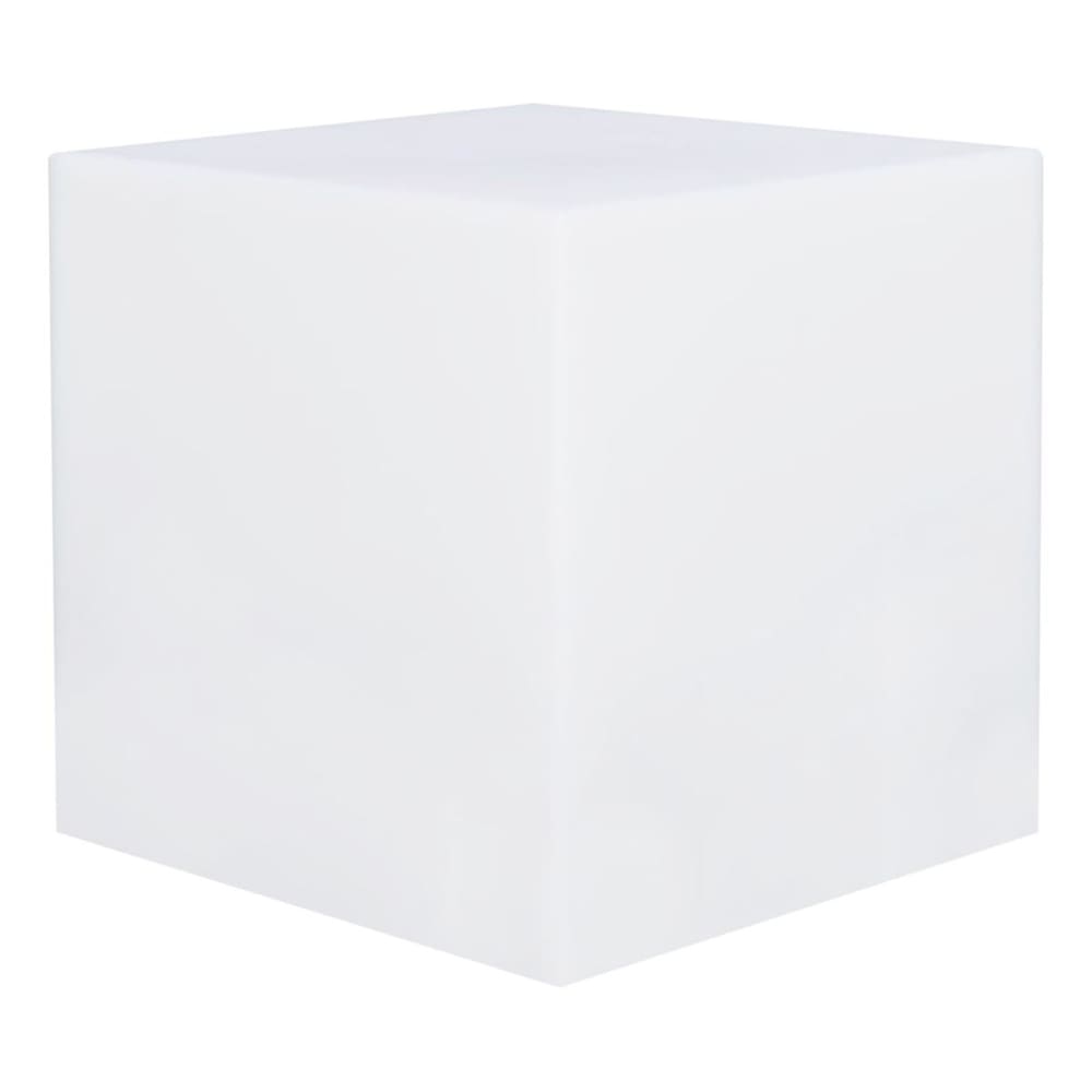 Cube lumineux sans fil plastique blanc H40cm
