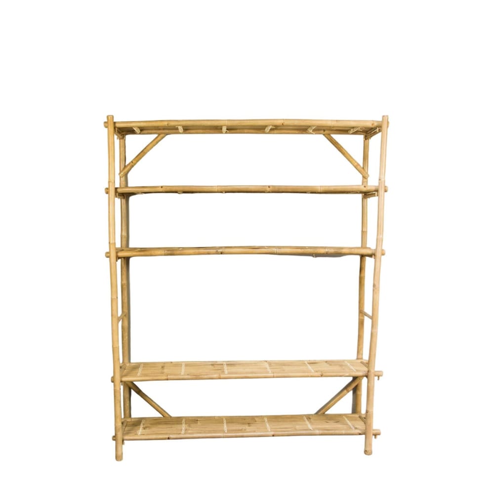 Bibliothèque étagère à poser en bambou naturel