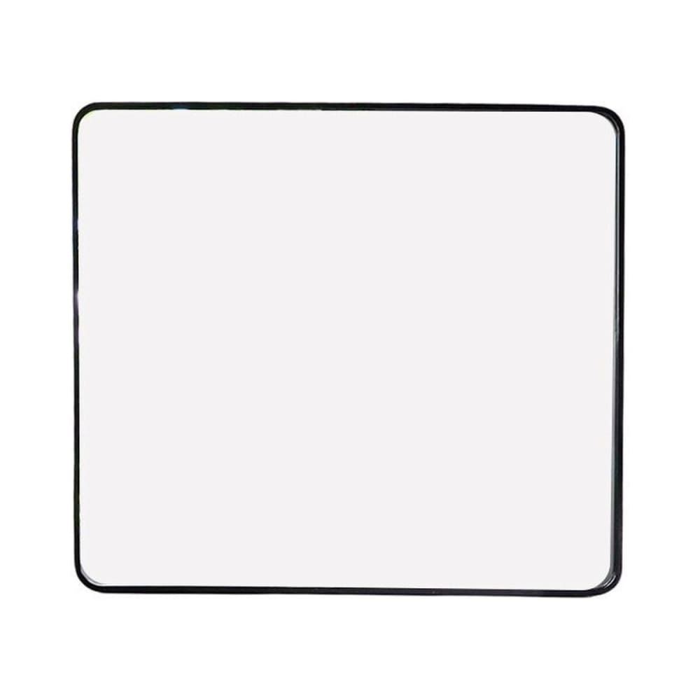 Espejo rectangular de metal negro 85x75 cm