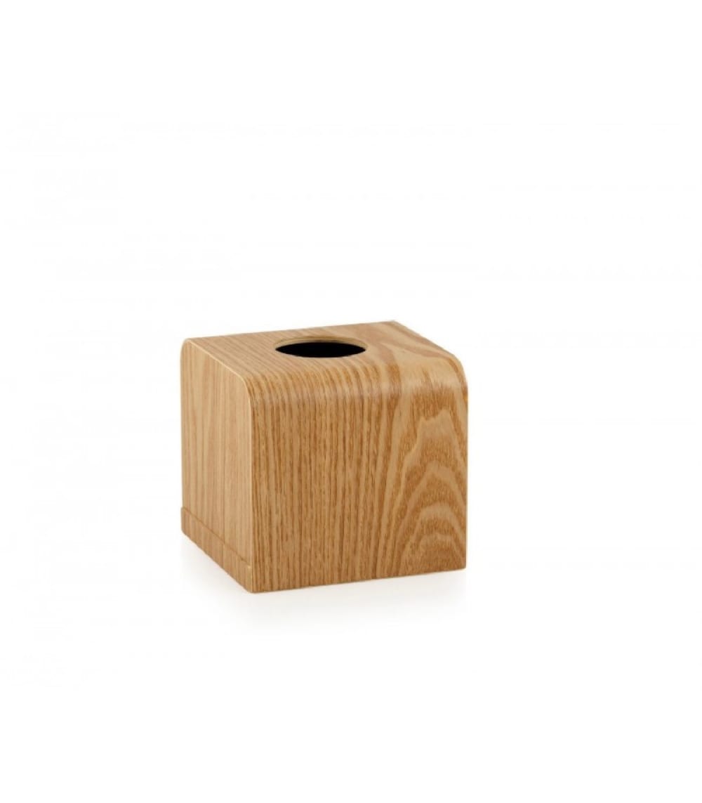Boîte à mouchoirs carrée en bois de saule