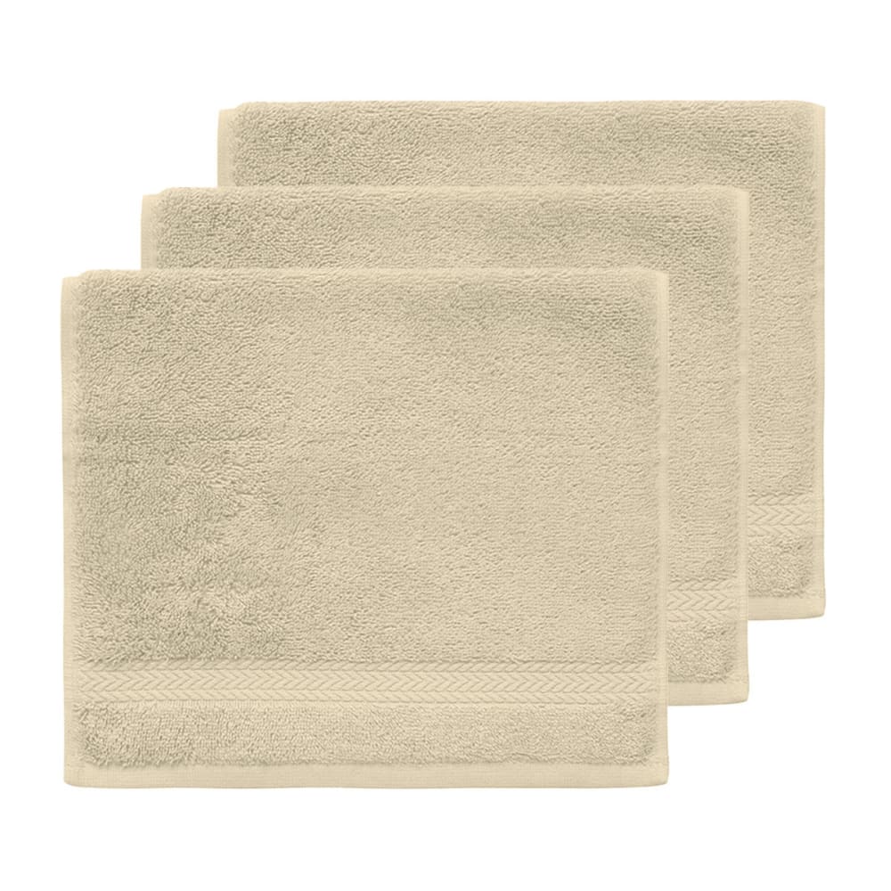 SENSEI MAISON Llot de 3 serviettes invit&eacute; 550 g/m&sup2; ficelle 30x50 cm