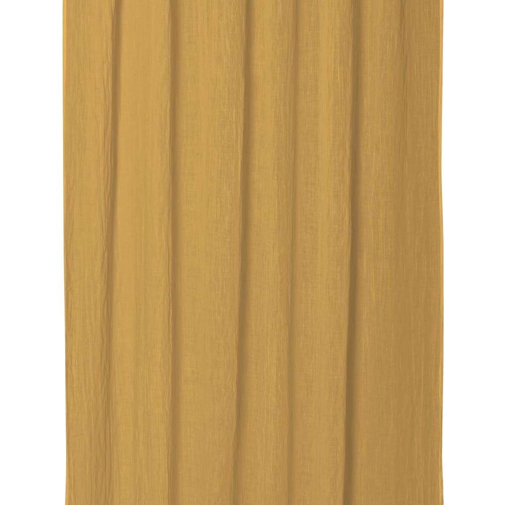 Panneau voilage finition pattes aspect cuir moutarde 245 x 135 - Maisons du Monde