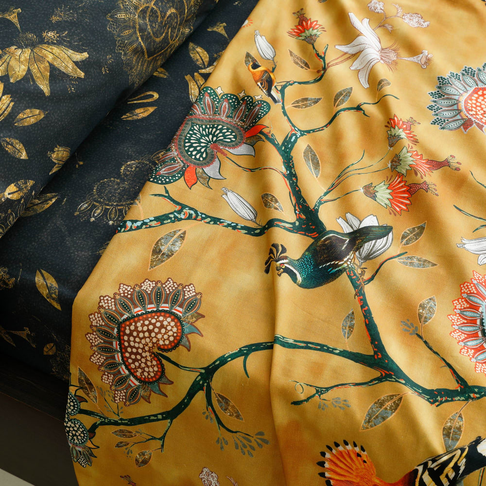 Drap-housse en coton multicolore 160x200x28cm — vue 3
