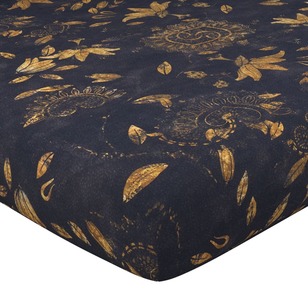 Drap-housse en coton multicolore 140x190x28cm