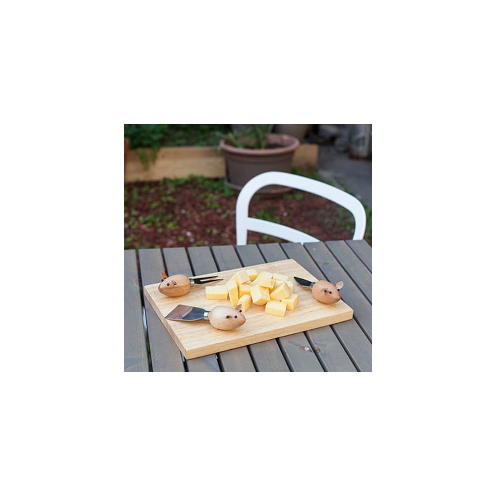 Plateau à fromages et 3 ustensiles souris - Maisons du Monde