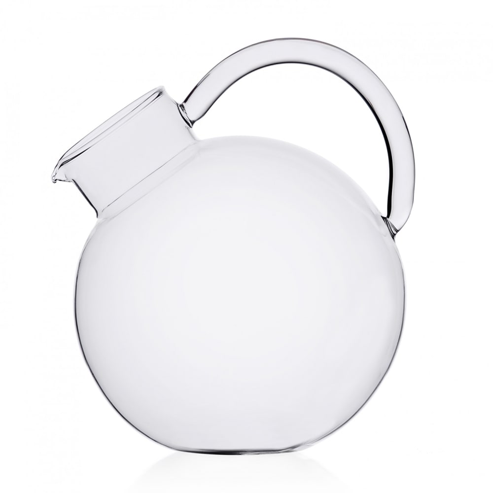 Ichendorf Carafe ronde en verre borosilicaté Transparent Grès