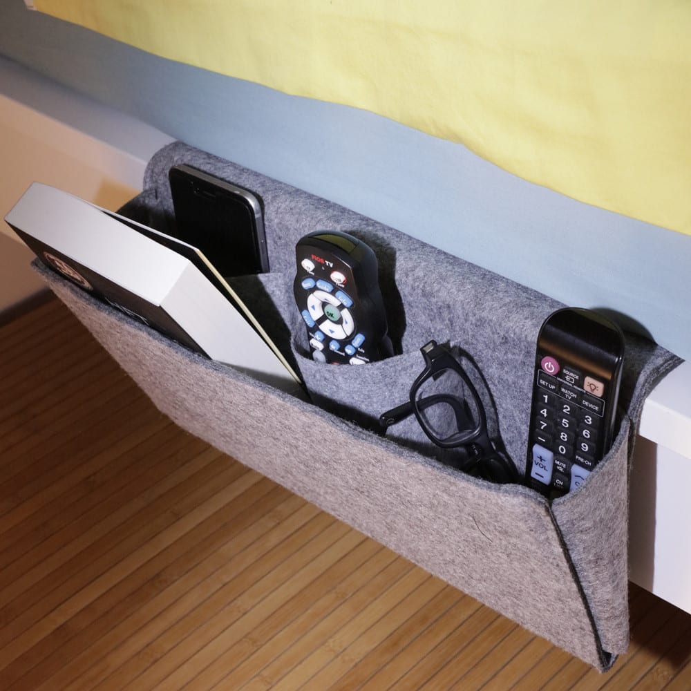 Rangement côté de lit en feutre XL - Maisons du Monde