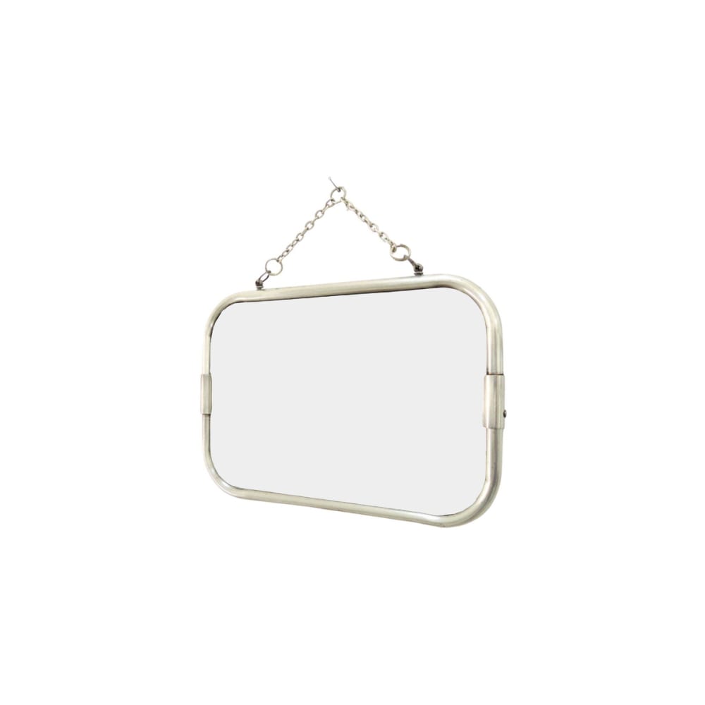 Miroir de barbier pm argent 20x29