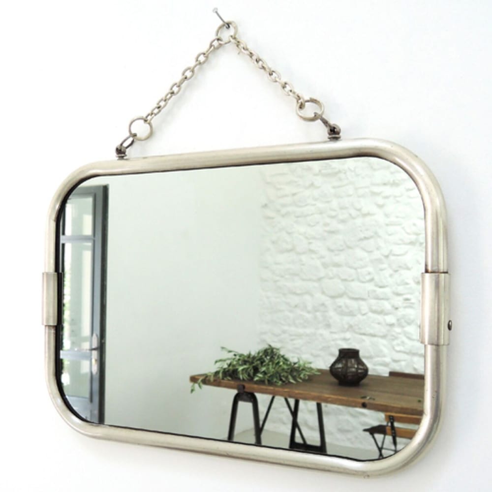 Miroir de barbier pm argent 20x29 - Maisons du Monde