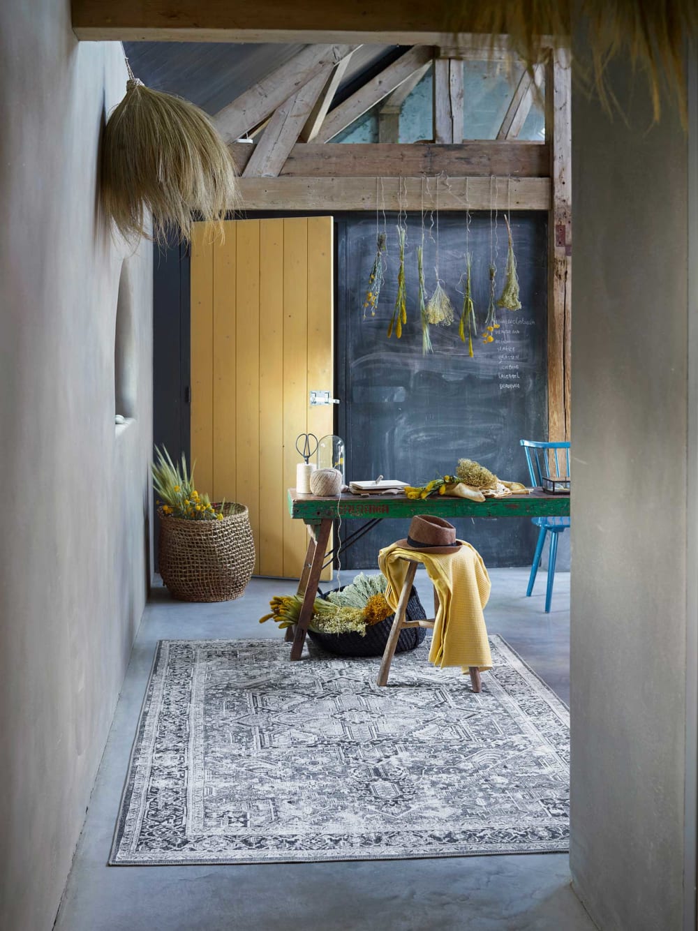 Tapis tissé multicolore inspiration berbère 290x190 — vue 3