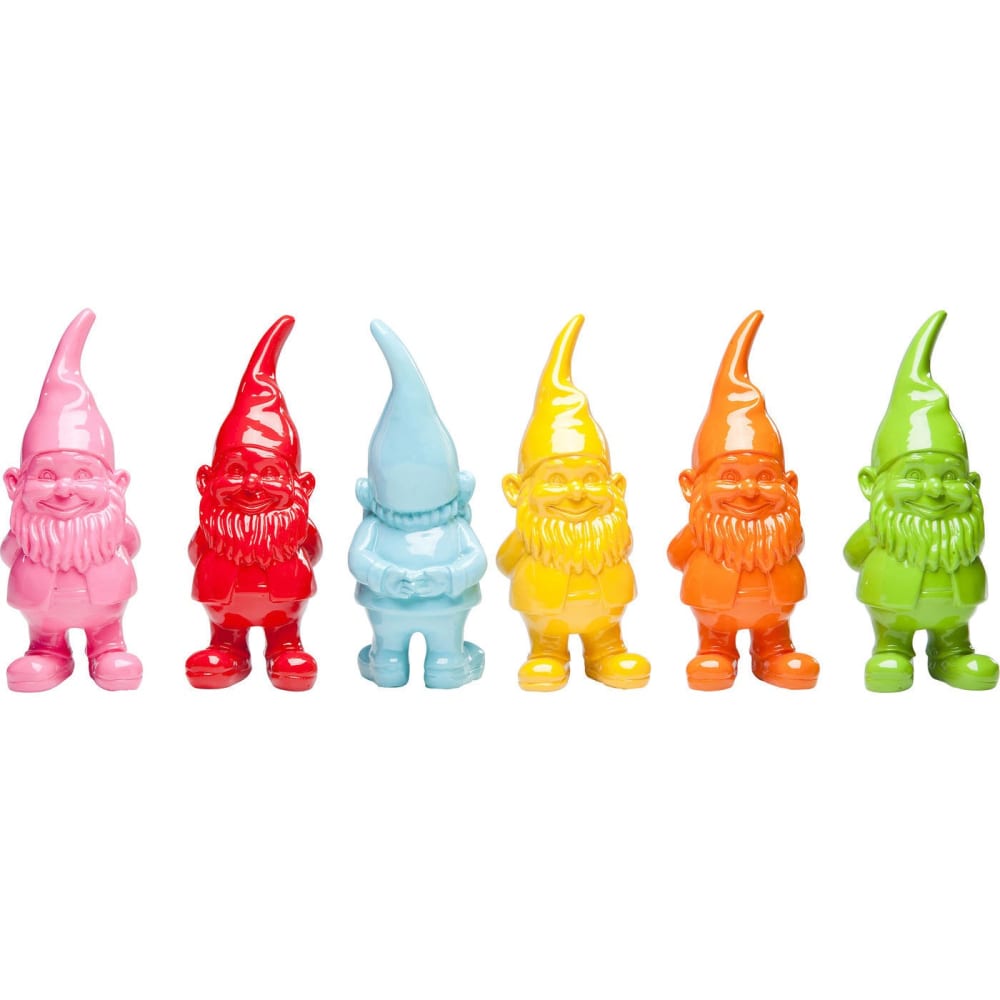 Statuettes nains multicolores H11 (x6)