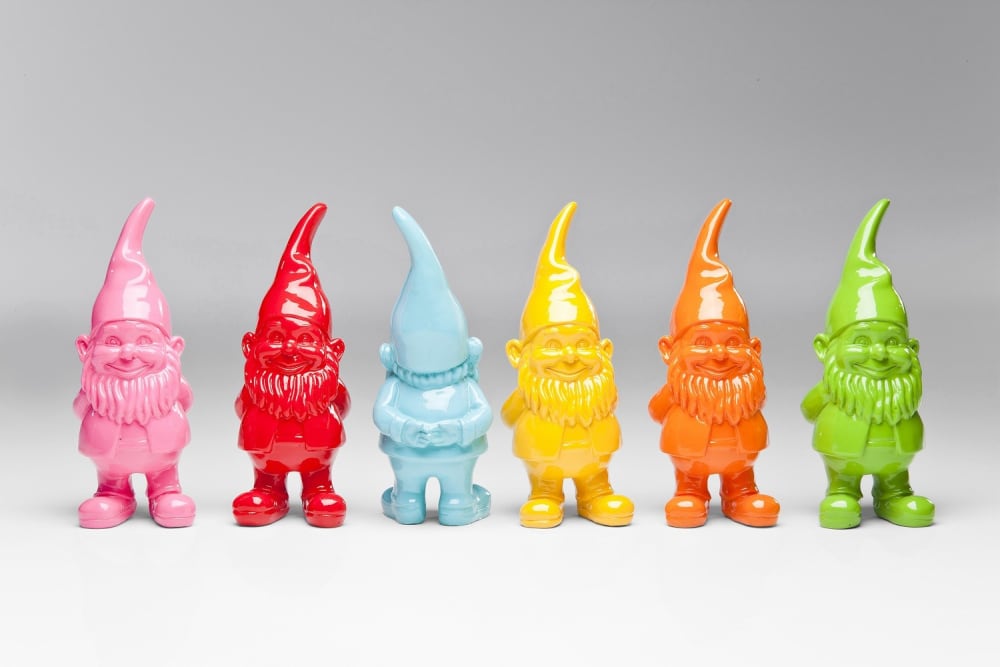 Statuettes nains multicolores h11 (x6) - Maisons du Monde