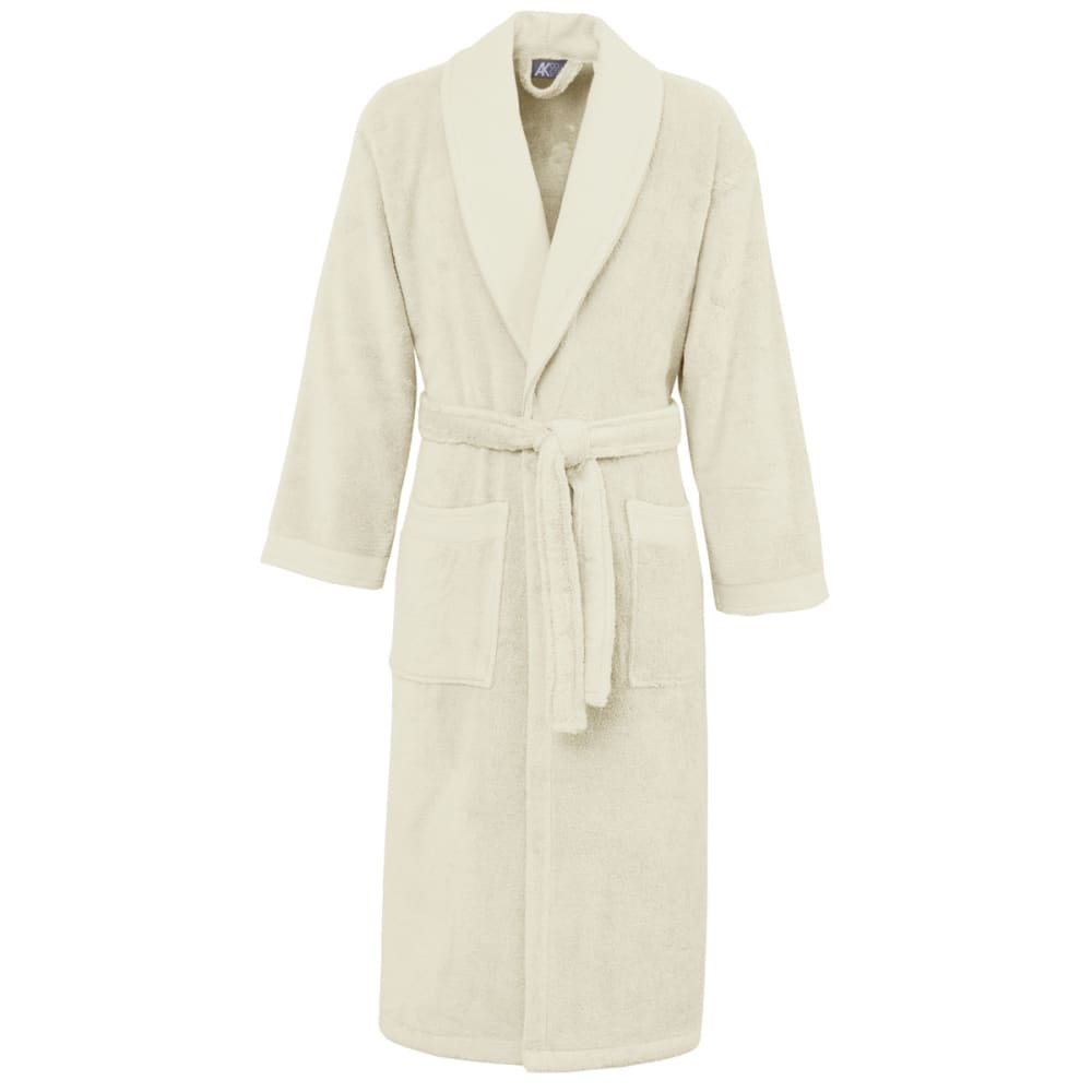 Peignoir de bain mixte col châle Ecru S