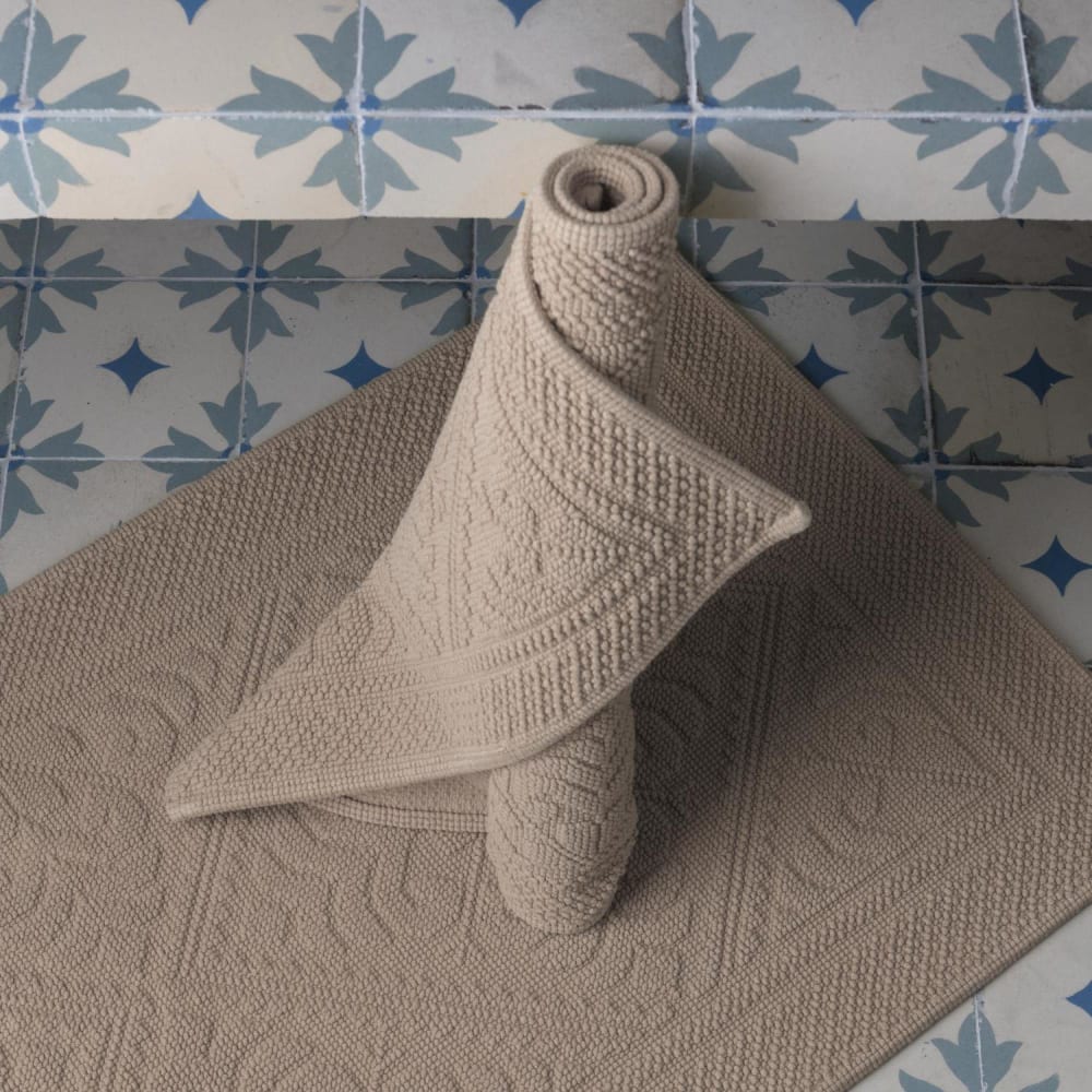 Tapis de bain en coton lin 70 x 140 cm — vue 4