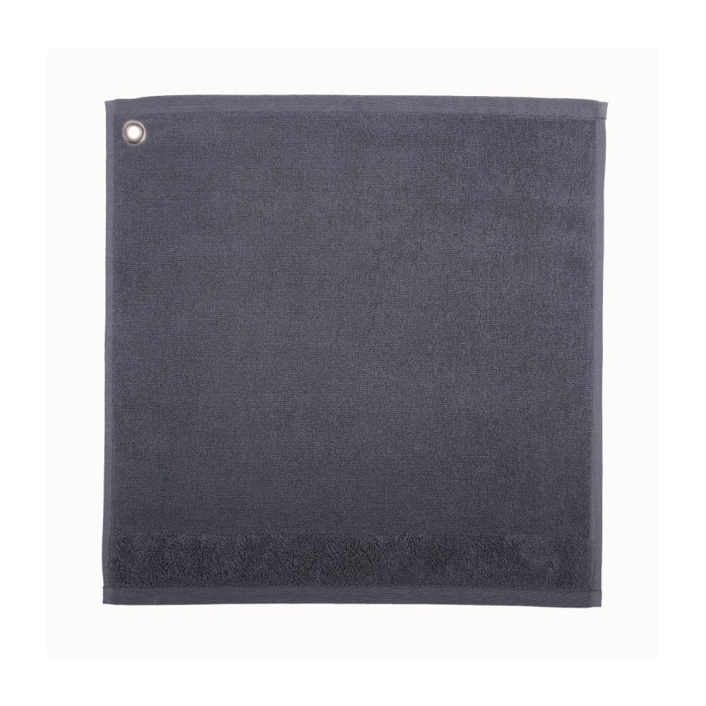 Essuie mains Œillet  en coton ombre 50 x 50 cm - Maisons du Monde