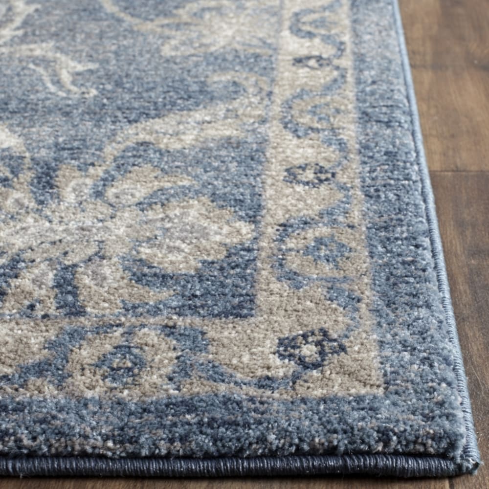 Tapis traditionnel en polypropylène bleu/beige, 122 x 170 cm — vue 4