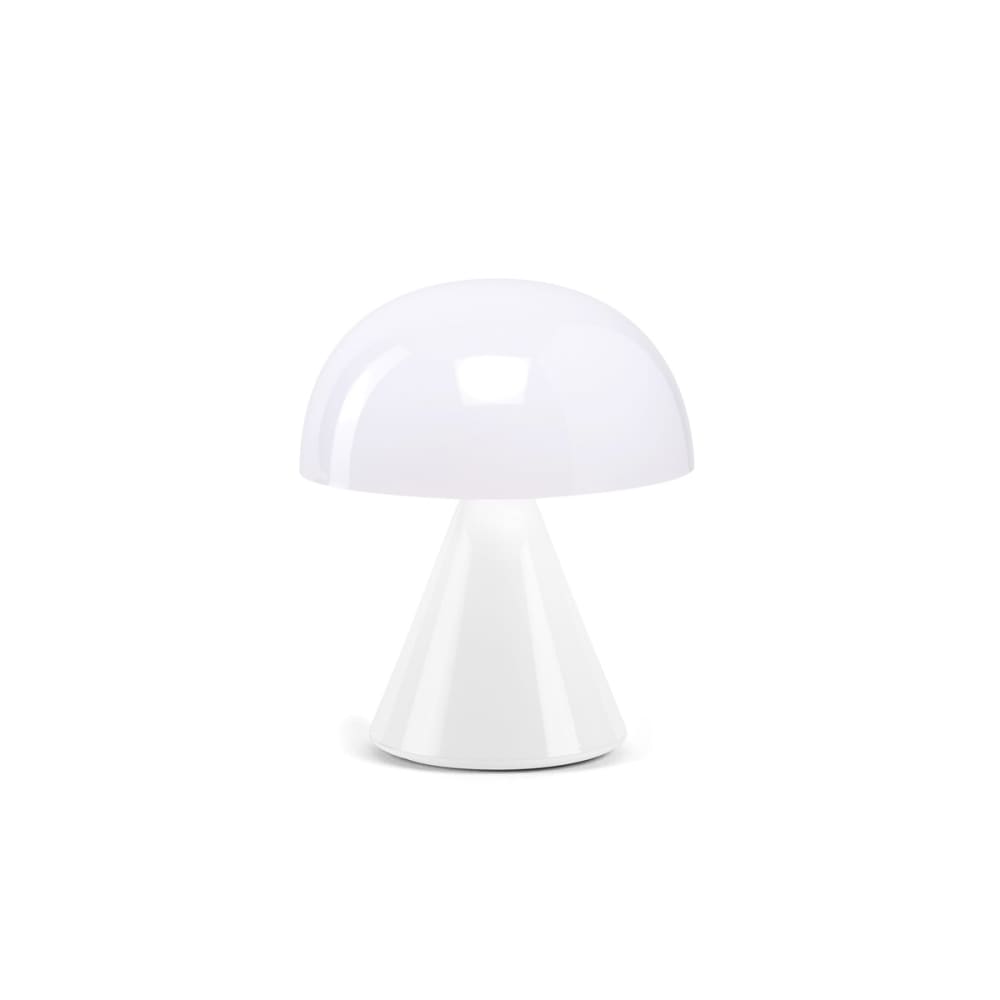 Lexon Mini lampe LED en aluminium blanc style contemporain
