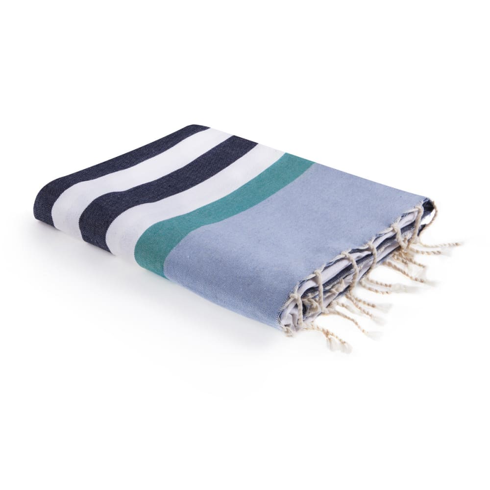 Febronie Fouta coton 100x200 bleu jean style bord de mer