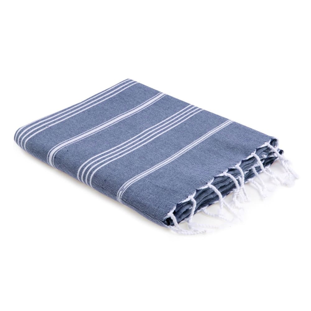 Fouta paréo coton 100x200 bleu jean