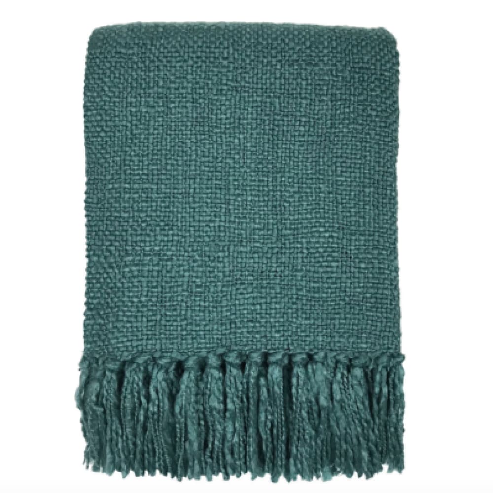 Plaid uni vert lac 125x150 - Maisons du Monde