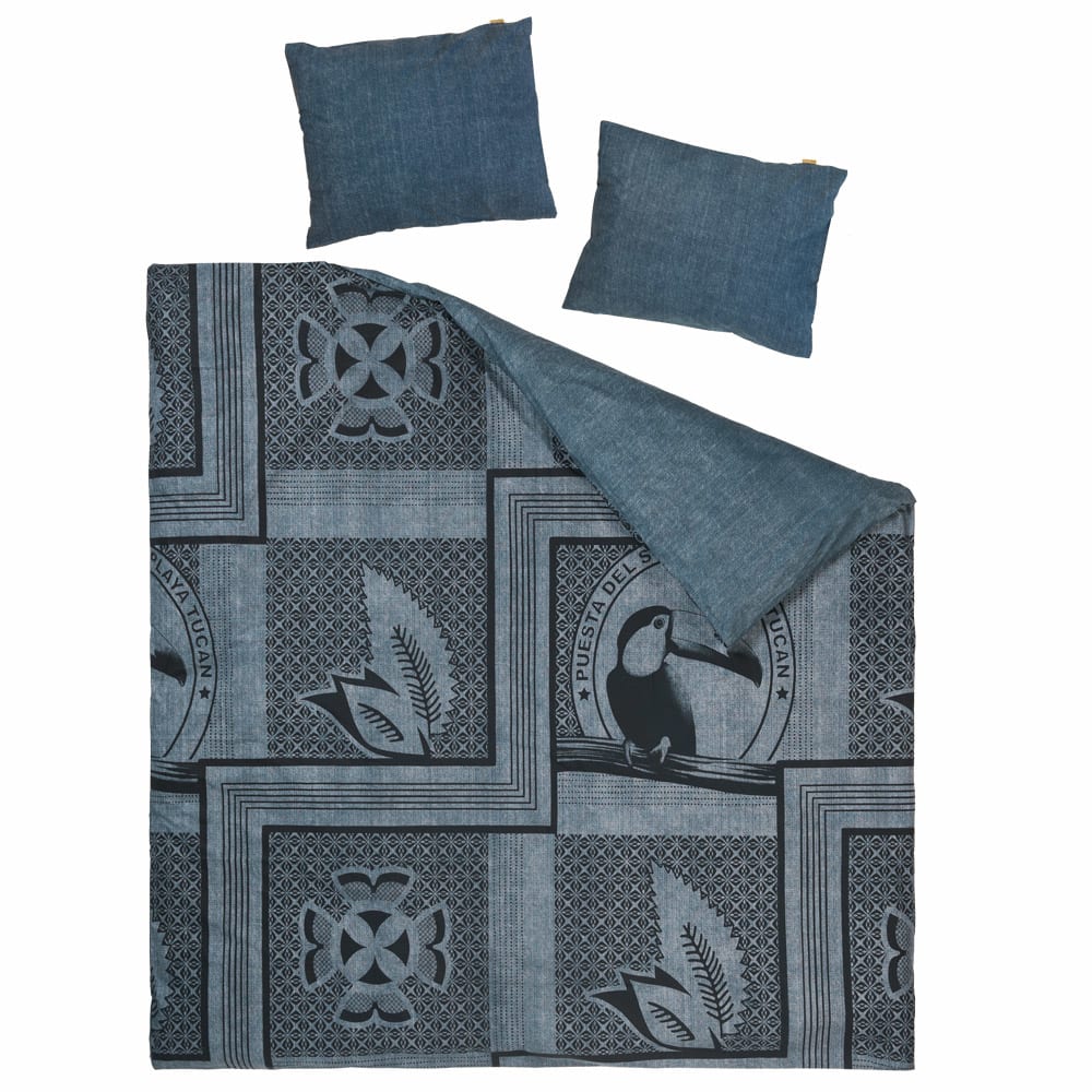 Housse de couette tucan indigo — vue 4