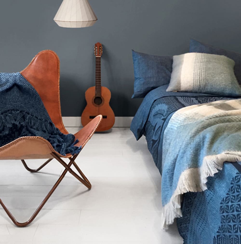 Housse de couette tucan indigo