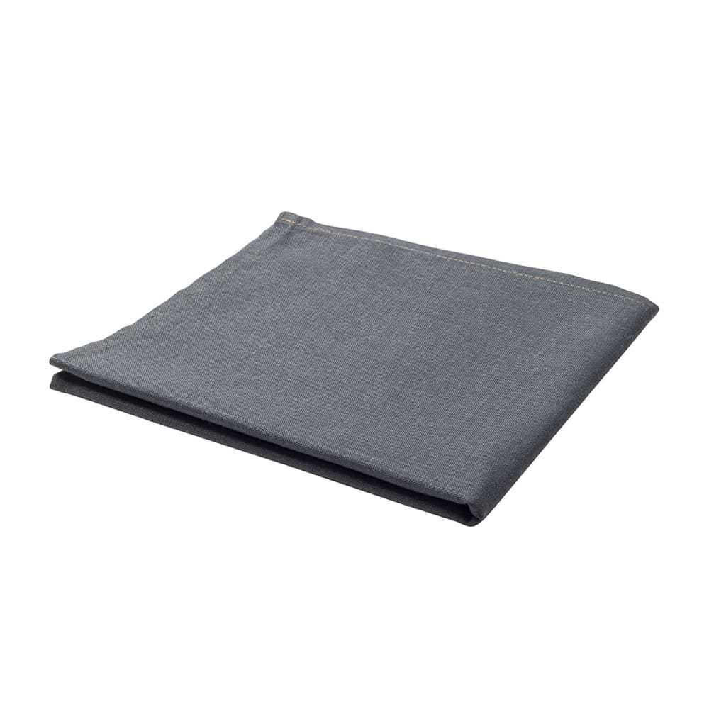 Serviette de table unie en polylin, poivre 45 x 45